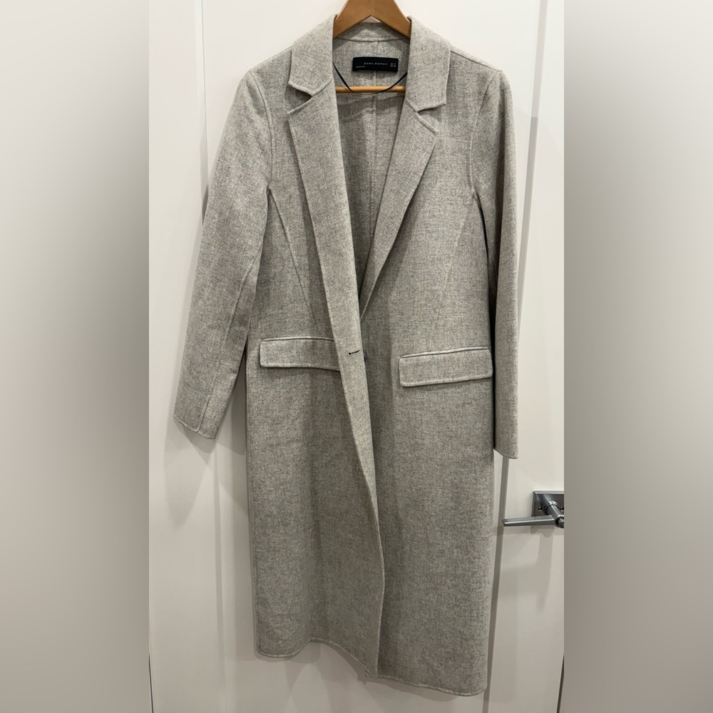 Zara Woman’s Lightweight Wool Blend Jacket – Size Medium New W/O tags. - Picture 4 of 6